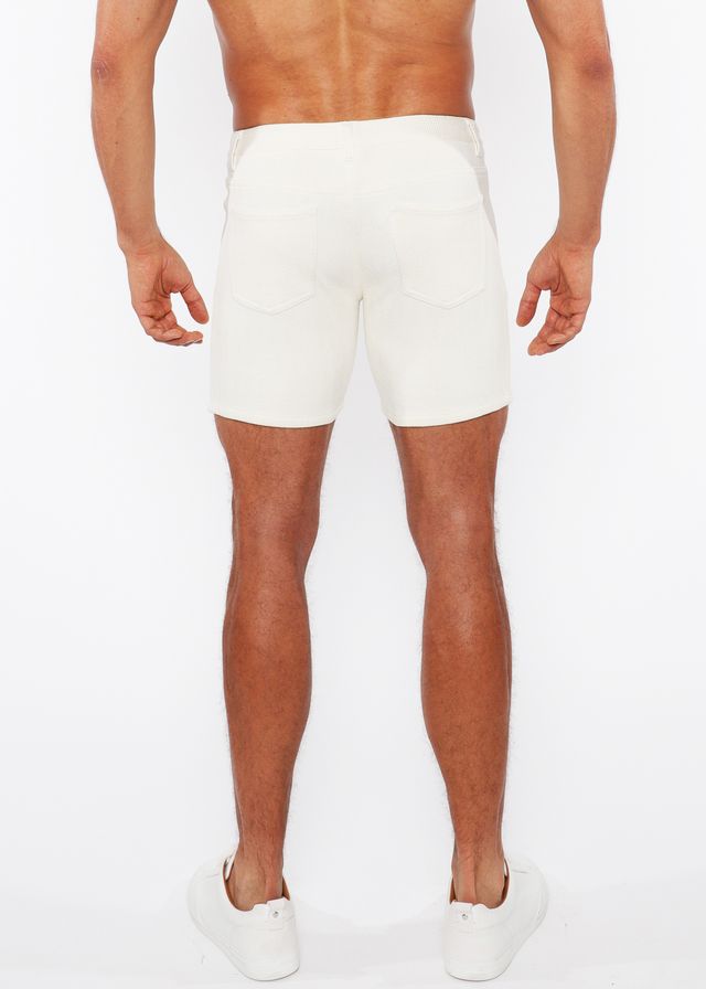 PANTALONES CORTOS CHINOS DE PUNTO ELÁSTICO JAQUARD