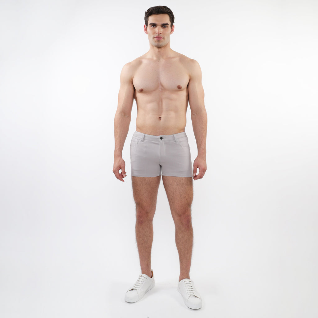 Pantalón corto de punto elástico de 3"