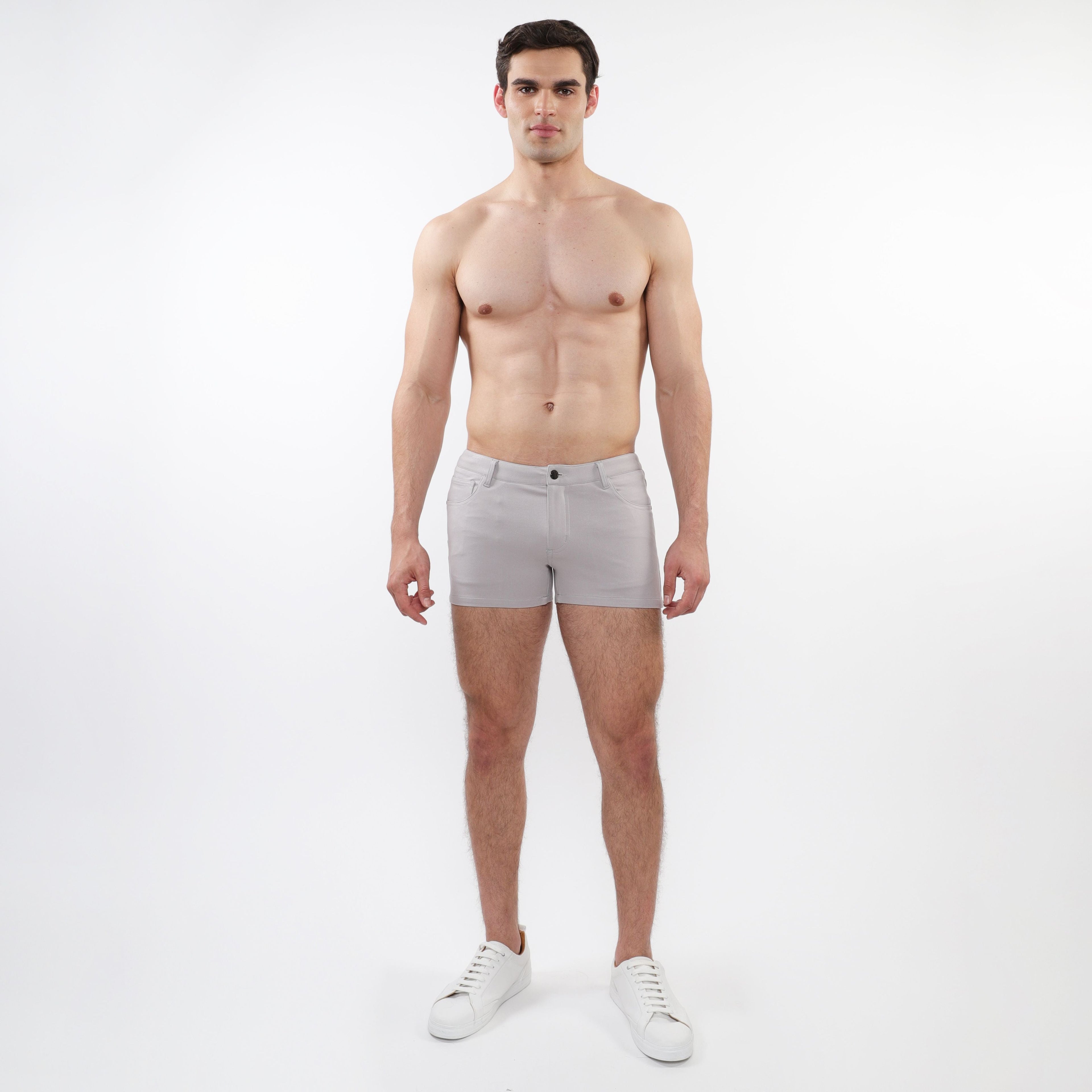 Pantalón corto de punto elástico de 3"