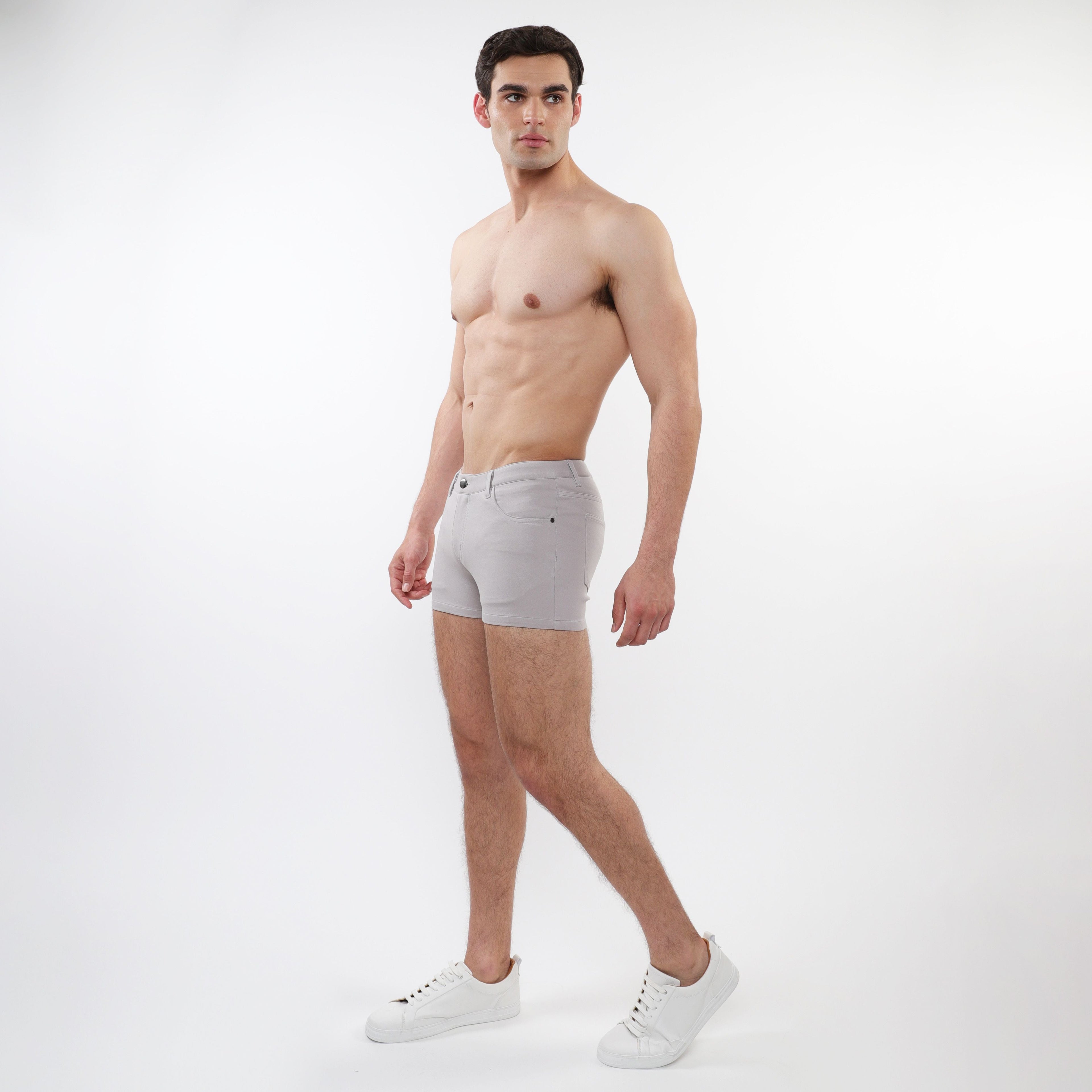 Pantalón corto de punto elástico de 3"