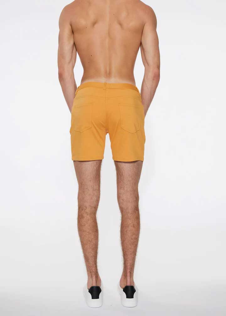 Pantalones cortos de punto elástico ST33LE en tono piel de albaricoque ST1932 Talla 28