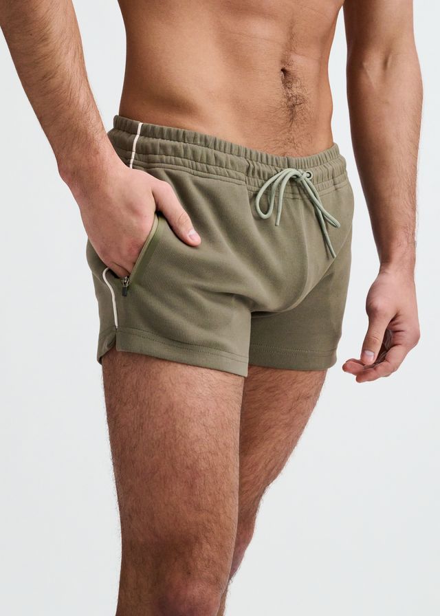 ST33LE 3.5" Stretch Short W/ Contrast Piping - Combat