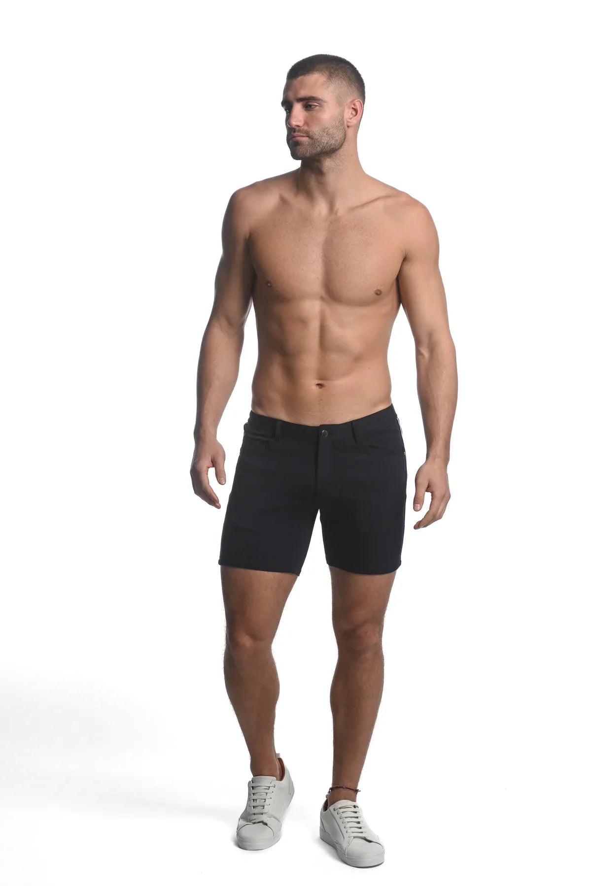STRETCH KNIT SHORT WITH SIDE TAPE - DealByEthan.gay loves ST33LE