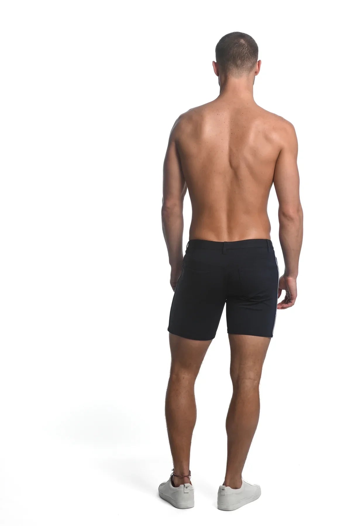 STRETCH KNIT SHORT WITH SIDE TAPE - DealByEthan.gay loves ST33LE