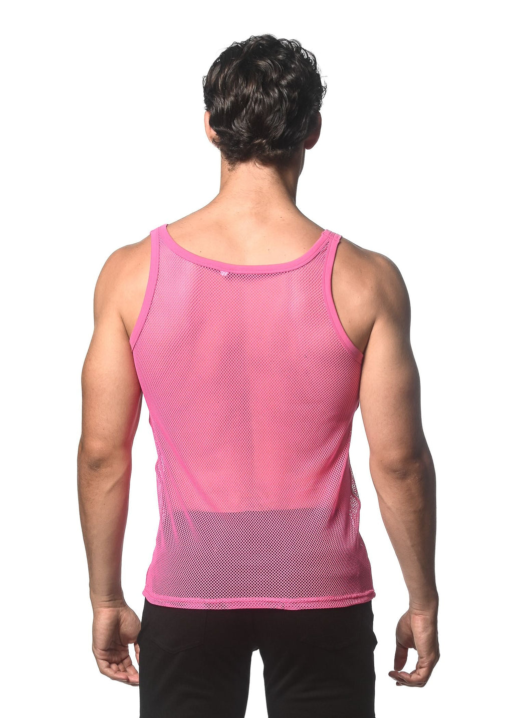 CAMISETA DE MALLA ELÁSTICA CON CINTA LATERAL