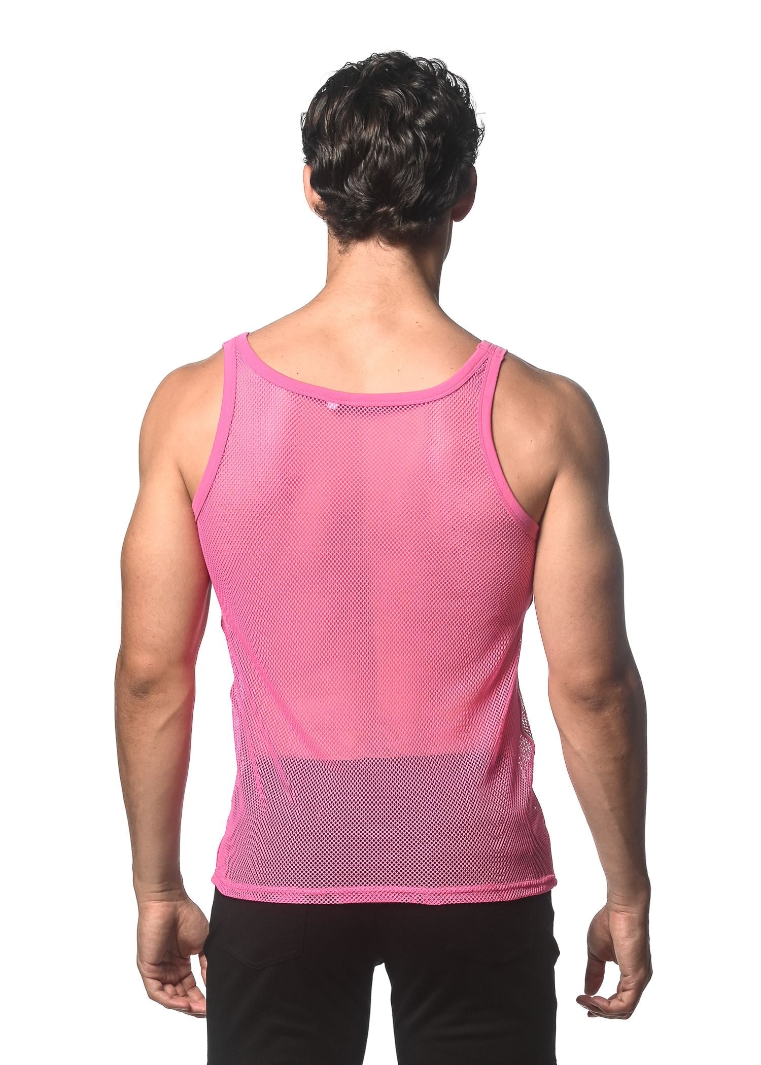 CAMISETA DE MALLA ELÁSTICA CON CINTA LATERAL