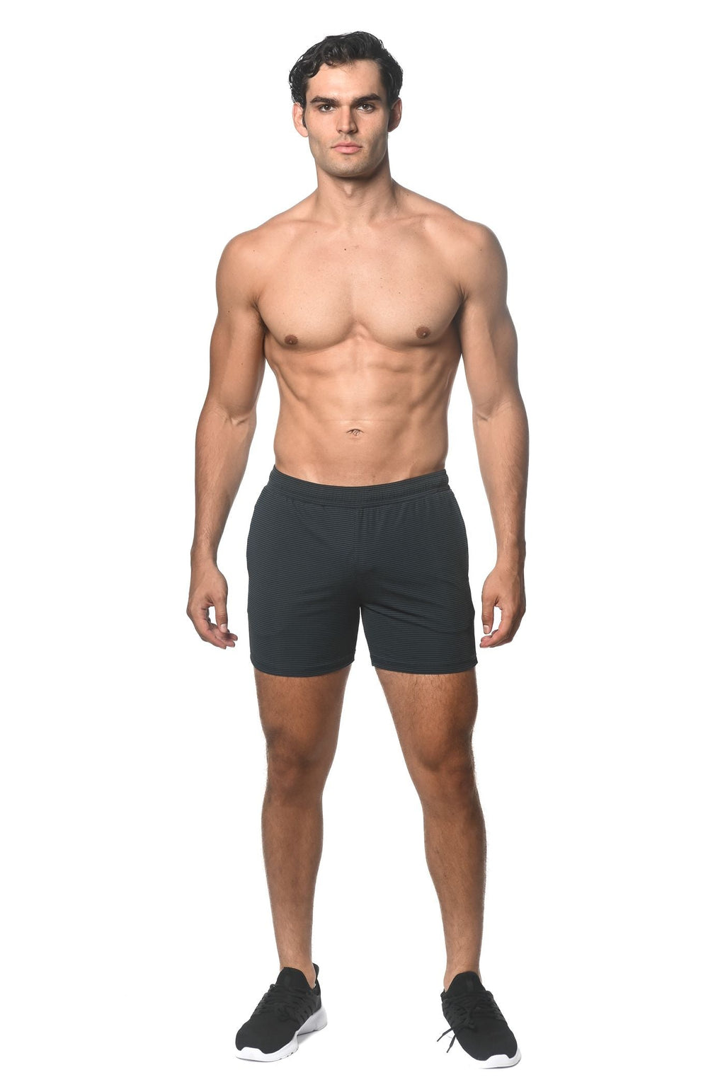 STRETCH-PERFORMANCE-SHORTS MIT STREIFEN