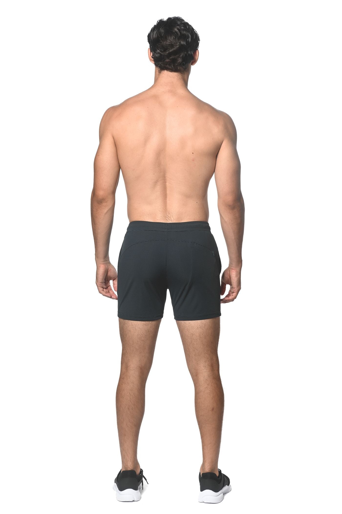 PANTALONES CORTOS ELÁSTICOS DE ALTO RENDIMIENTO CON RAYAS