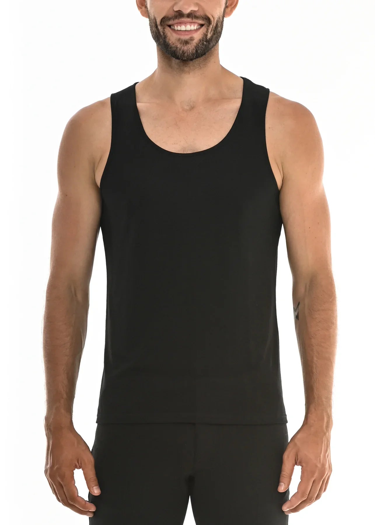 TANKTOP MIT CHEVRON-LASERSCHNITT