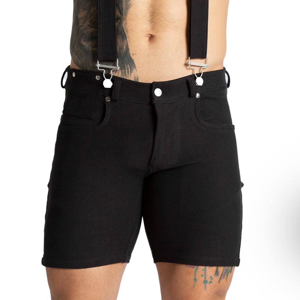 Suspenders Black Short by Gigo Underwear - Suspenders Black Short | Mens underwear by GIGO Underwear