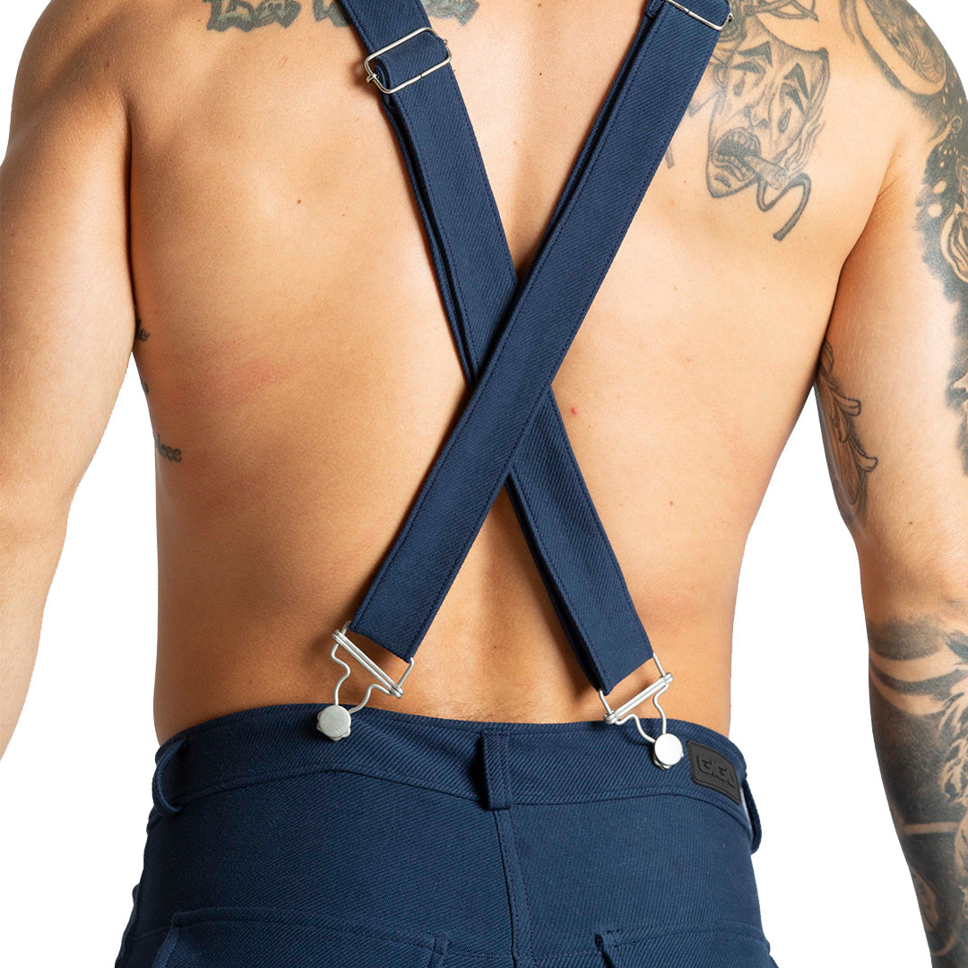 Suspenders Blue Short by Gigo Underwear - Suspenders Blue Short | Mens underwear by GIGO Underwear