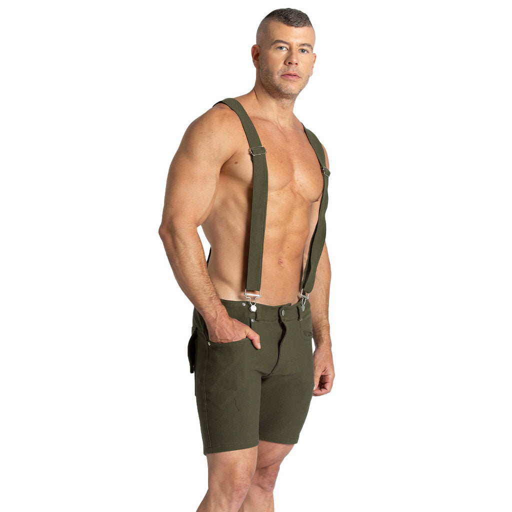 Suspenders Green Short by Gigo Underwear - Suspenders Green Short | Mens underwear by GIGO Underwear