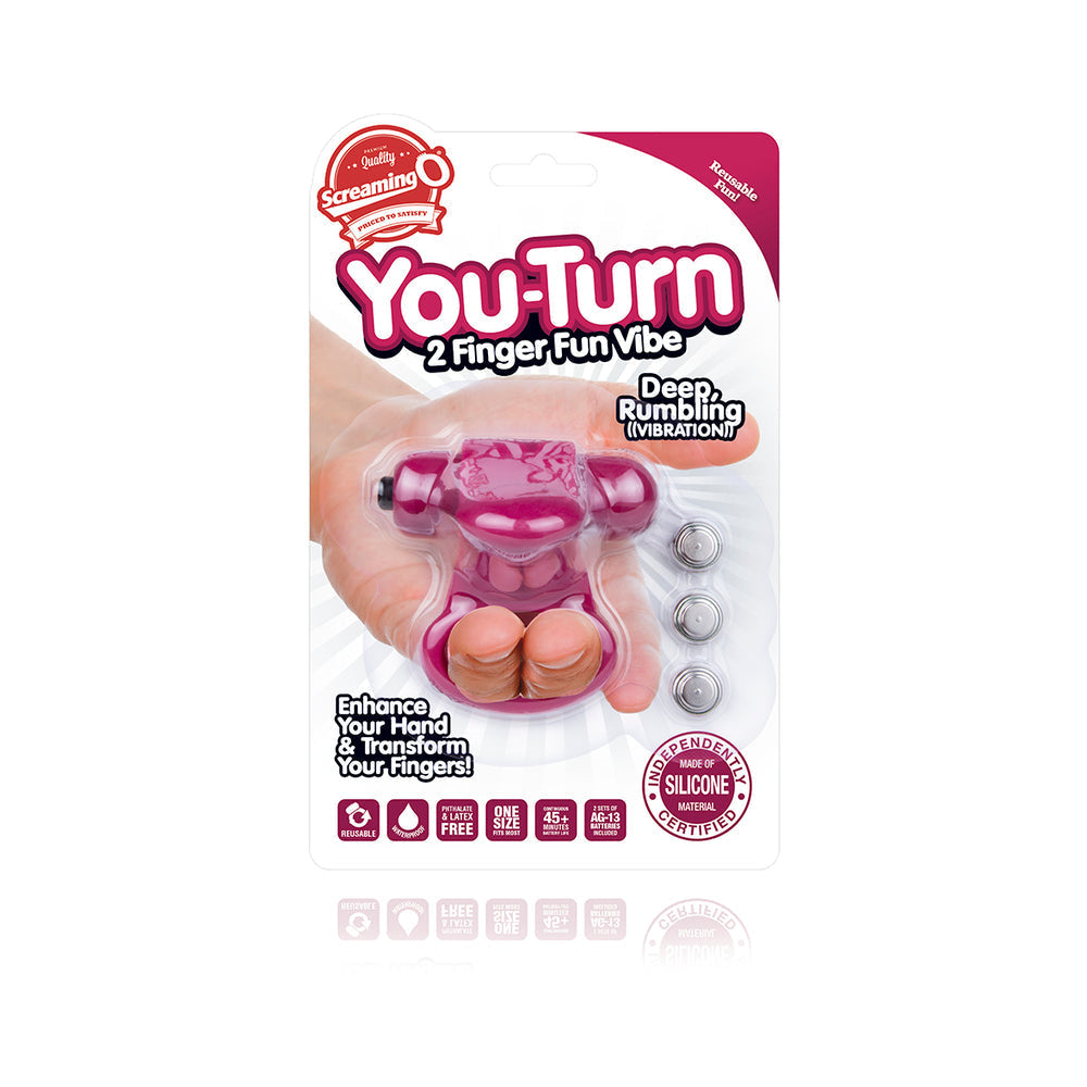 Screaming O You Turn 2 Finger Fun Purple Finger Vibe - DealByEthan.gay loves Screaming O