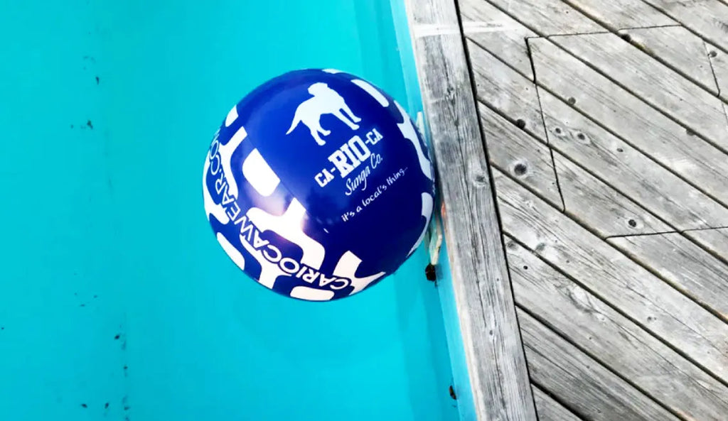 PELOTA DE PLAYA CA-RIO-CA DE 24" - Roja o Azul -