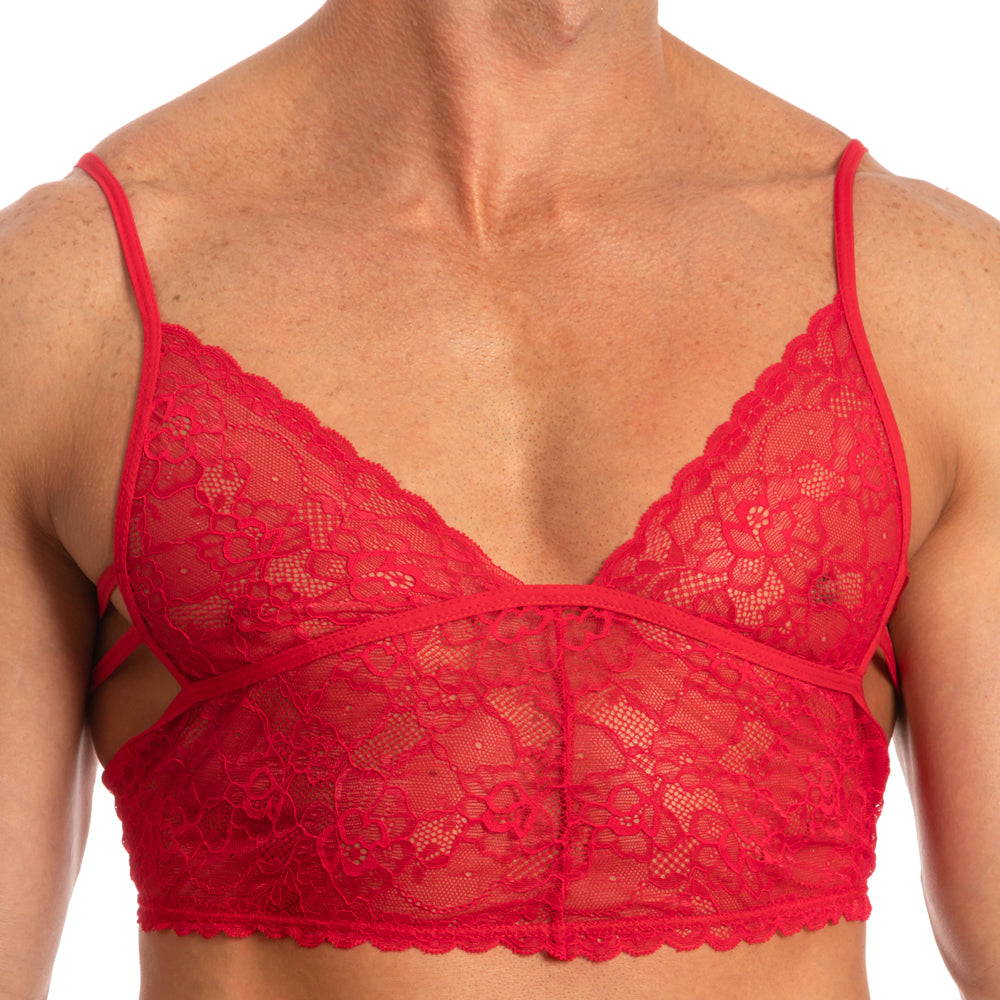 Secret Male SMA018 Lacey Crop Top - DealByEthan.gay loves Secret Male