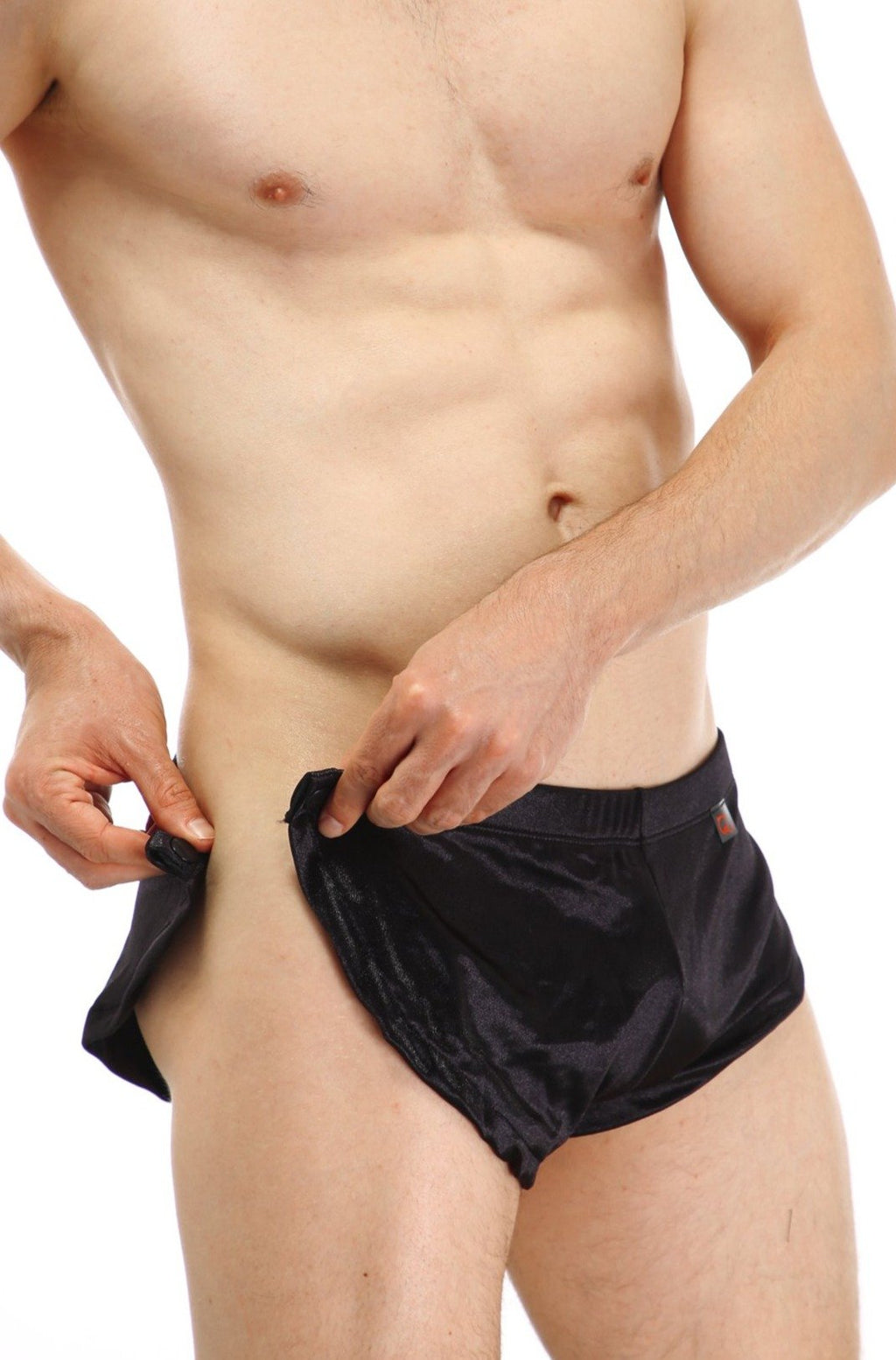 Shorts Snap PetitQ Satin Black - DealByEthan.gay loves PetitQ