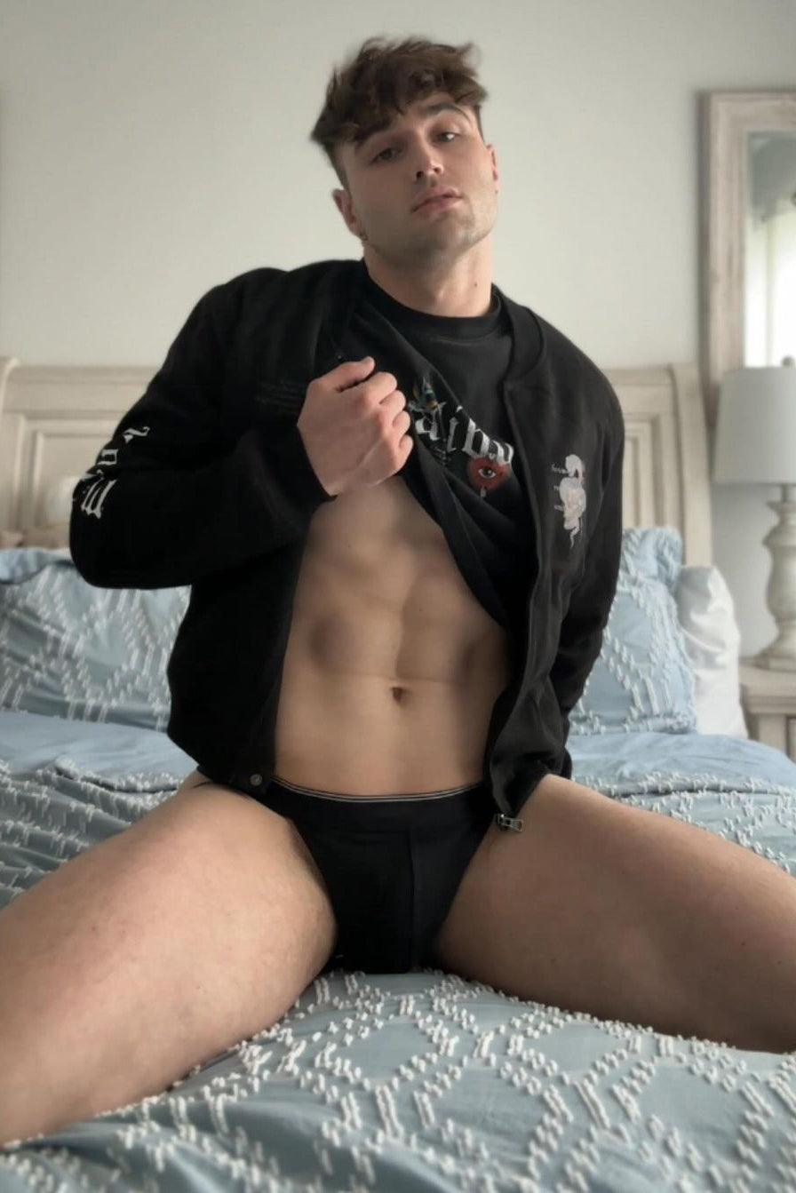 JJ Malibu Kurze Wildleder-Bomberjacke - Schwarz