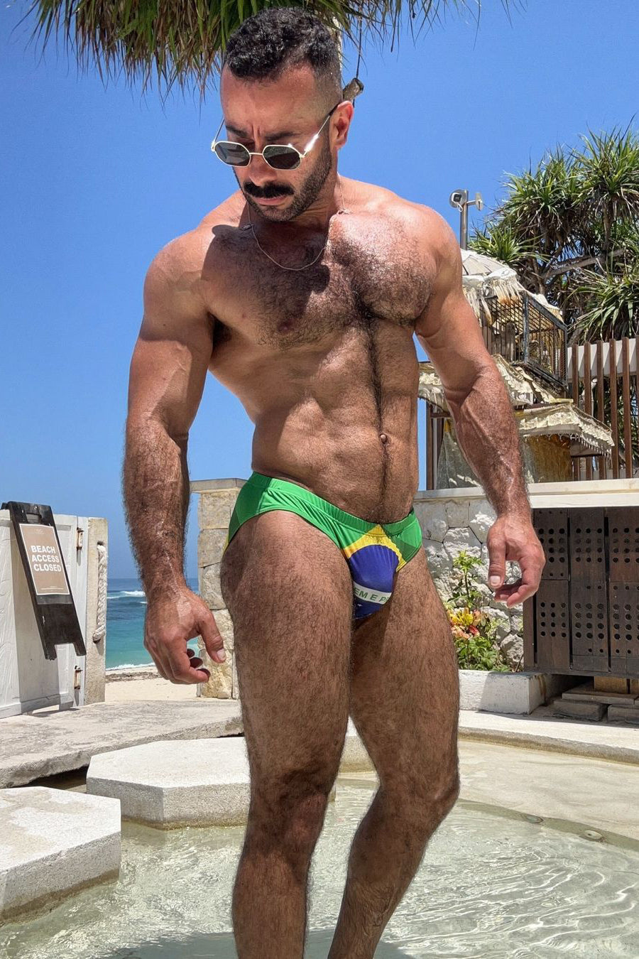 JJ Malibu Men's Lovesick Briefs - Brazil Flag