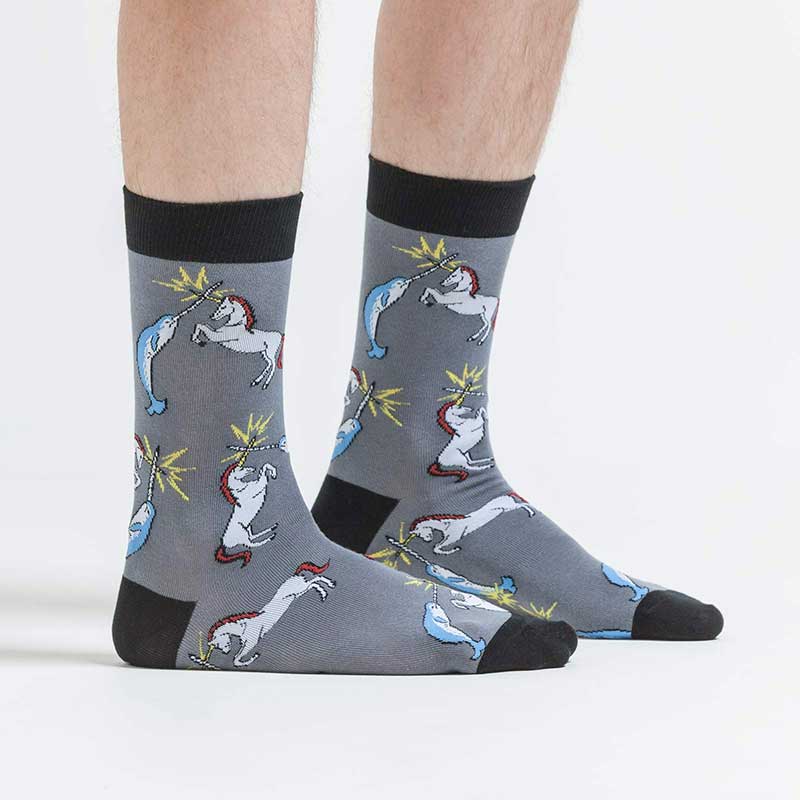 Sock It To Me Unicorn Vs Narwhal Socks N0003 Size S - DealByEthan.gay loves Sock It To Me