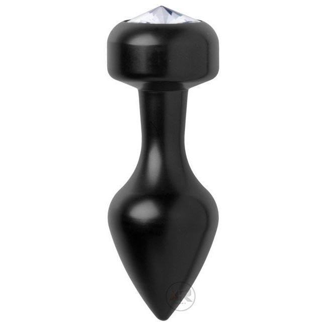 Tapón anal de aluminio con joya pequeña de pala