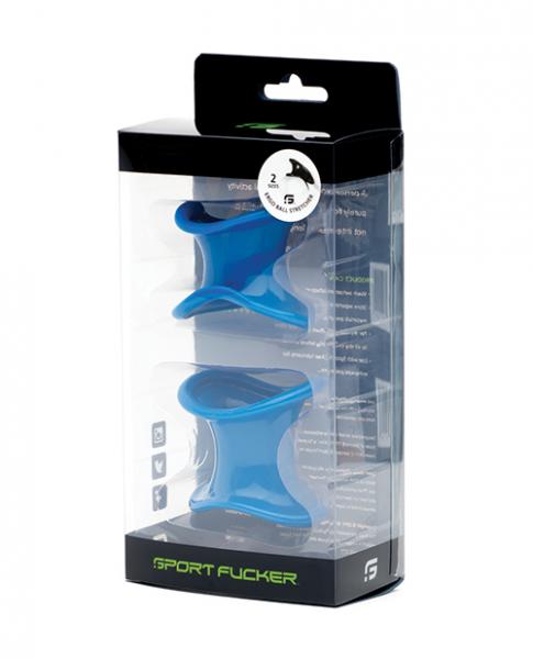 Sport Fucker Ergonomic Ball Stretcher Kit - Blue - DealByEthan.gay loves Sport Fucker