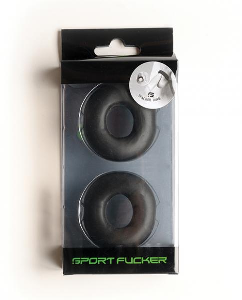 Sport Fucker Stacker Rings - Black - DealByEthan.gay loves Sport Fucker