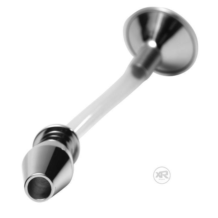 Embudo anal de acero inoxidable con tapón anal hueco