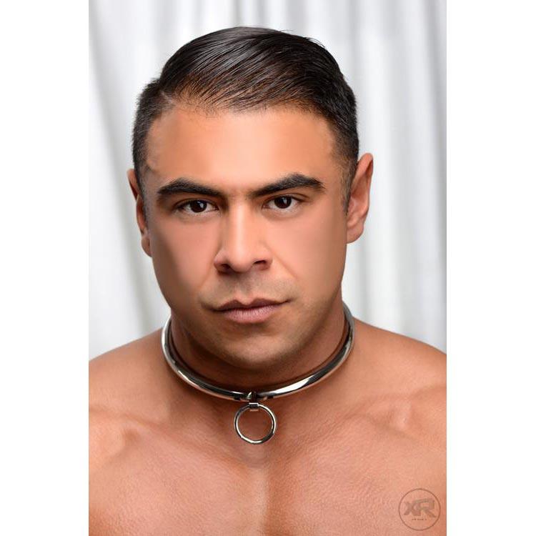 Collar esclavo con cerradura de combinación de acero inoxidable