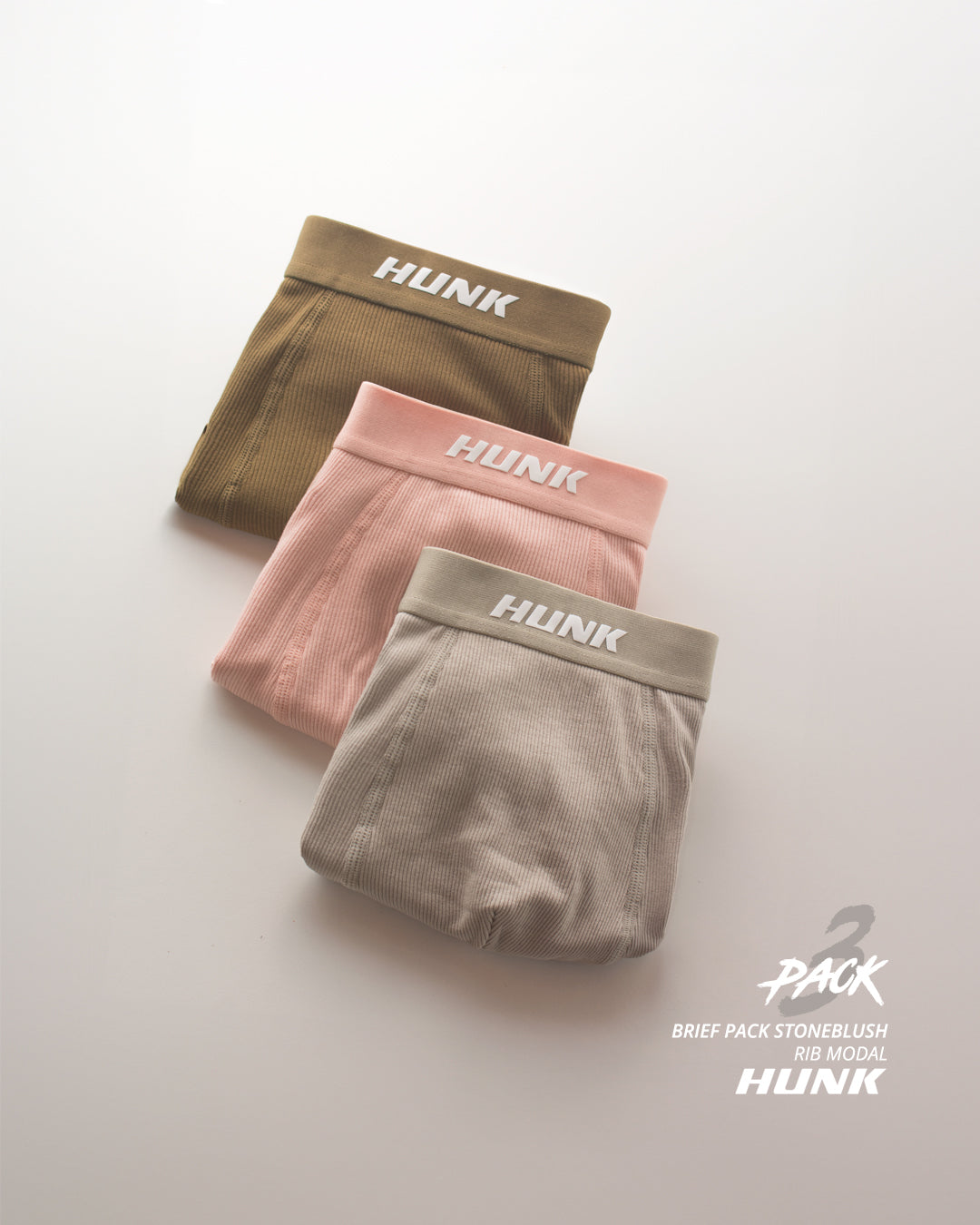 Paquete de 3 bóxers Stoneblush 