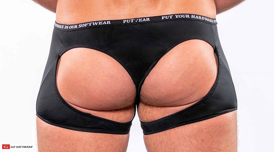 Go Softwear 9508 Men's Skins Trunk Thong - Black