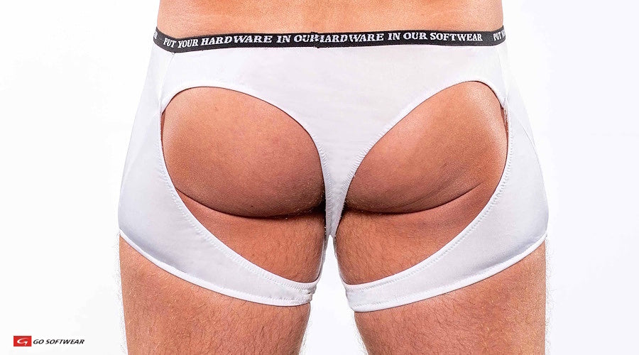 Go Softwear 9508 Men's Skins Trunk Thong - White