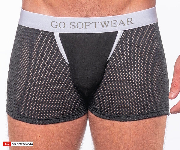 Go Softwear 2763 Men's Sport Pouch Enhancer Trunk (Non-Padded) - Black