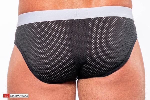 Go Softwear 2761 Men's Sport Pouch Enhancer Bikini (Non-Padded) - Black