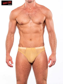 Hard Core 3122 Herren-Intim-Mesh-Bikini, hautfarben - Hautfarben