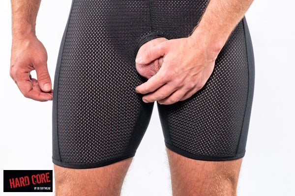Hard Core 3907 Men's Suck it Piggy C-Ring  Singlet - Black