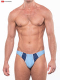 Go Softwear 4502 Men's Tuscany 'Buns' Bikini Swim - Blue Grotto