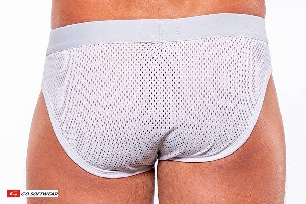 Go Softwear 2761 Men's Sport Pouch Enhancer Bikini (Non-Padded) - White