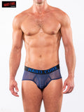Hard Core 5502 Men's Sheer Brief - Navy