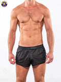 AMERICAN JOCK 8024 Men's Skins 6 Â½â€ Running Short - Black