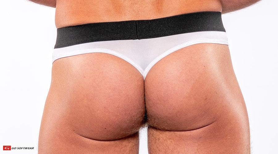 Go Softwear 9502 Men's Skins Thong - White