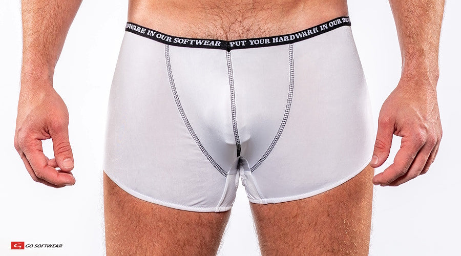 Go Softwear 9508 Men's Skins Trunk Thong - White