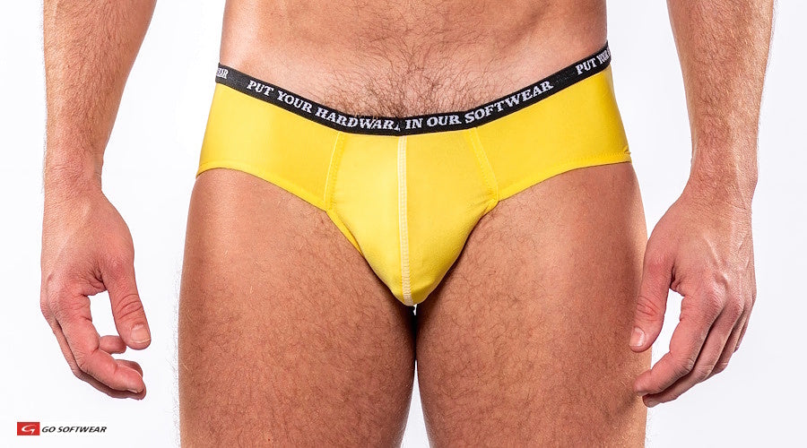 Go Softwear 9501 Men's Skins Hip Brief - Blazin Yellow