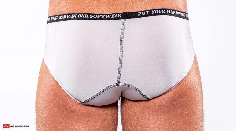 Go Softwear 9501 Men's Skins Hip Brief - White
