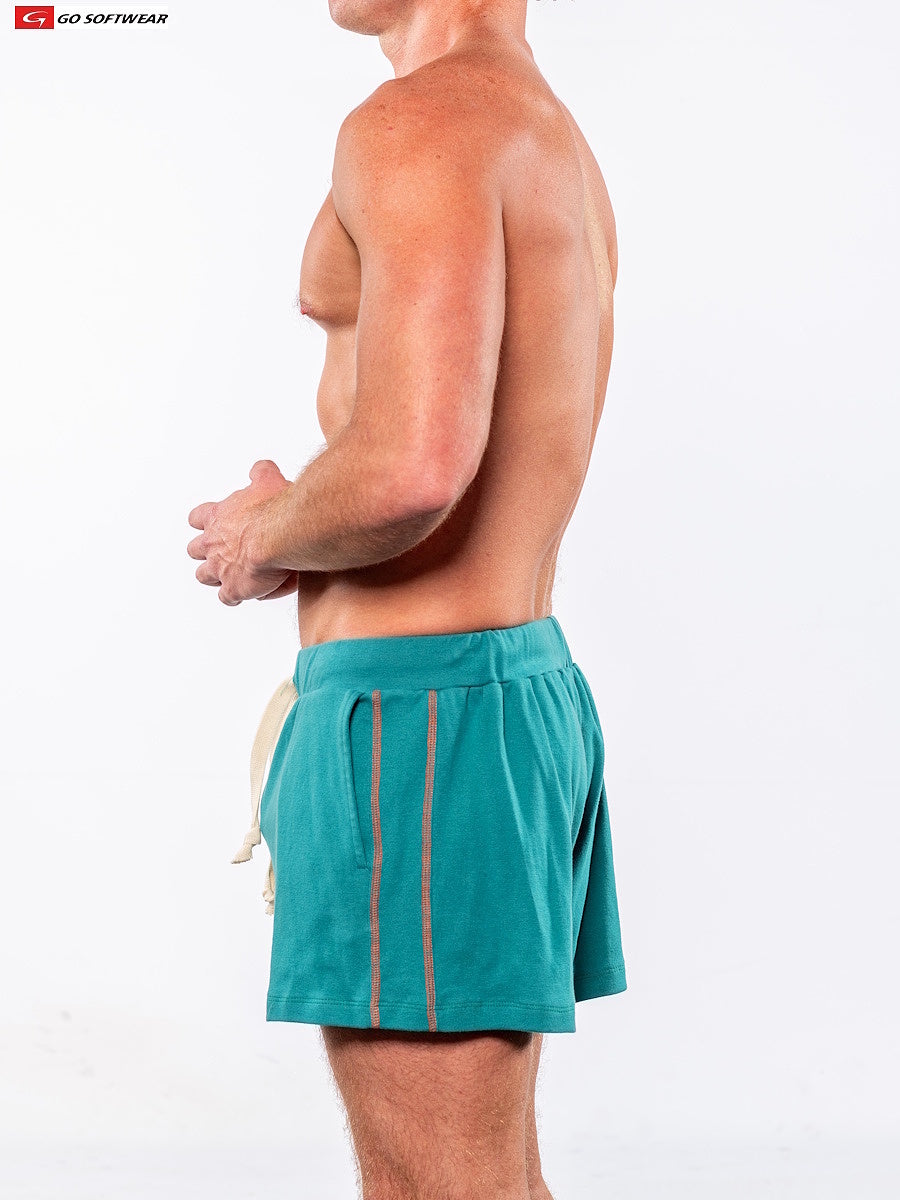Go Softwear 4687 Men's Laguna 10 Â½â€ Volley Short w/Pockets - Sea Green