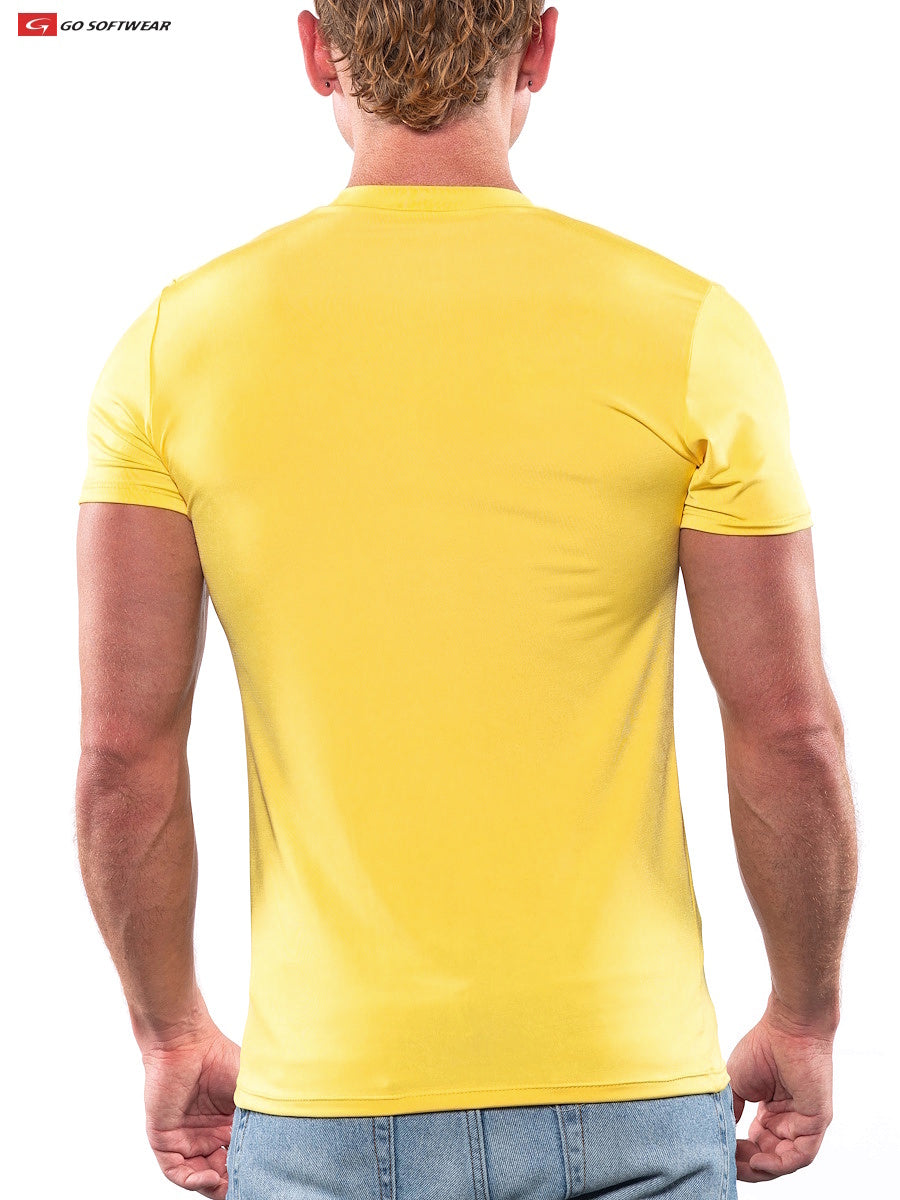 Go Softwear 9507 Men's Skins V-Tee - Blazin Yellow