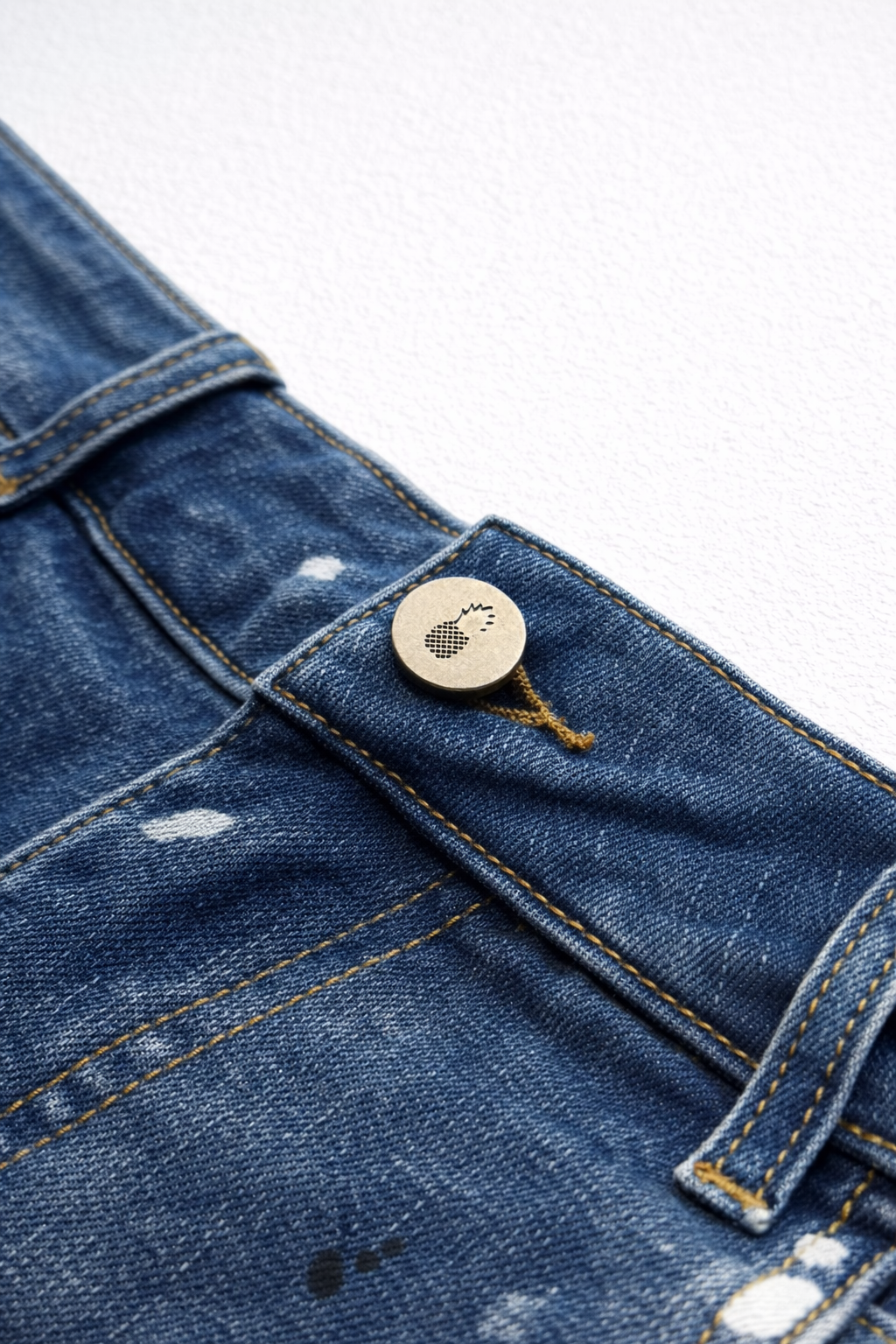 JJ Malibu Men's Studio Splash 1.5" Denim Short Shorts - Indigo Dream