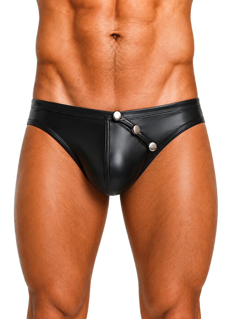 Tartarus Men's Side Buttons Brief Snap Underwear