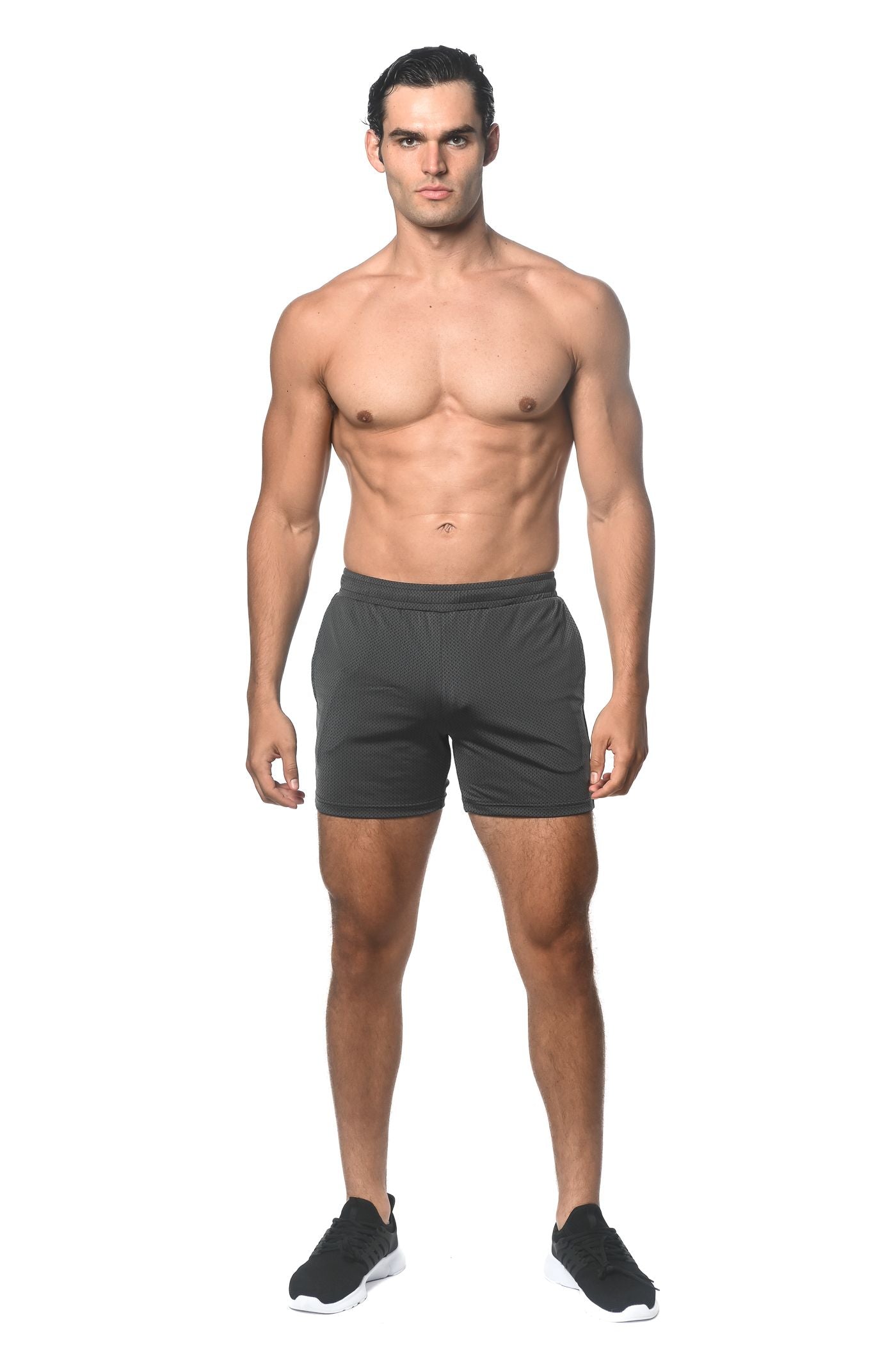 PANTALONES CORTOS DE ALTO RENDIMIENTO CON MALLA TEXTURIZADA Y ELÁSTICA