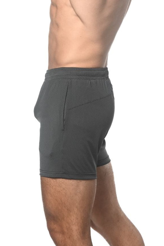 PANTALONES CORTOS DE ALTO RENDIMIENTO CON MALLA TEXTURIZADA Y ELÁSTICA