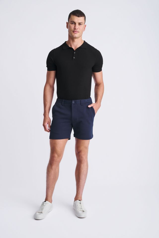 TEXTURED STRETCH KNIT CHINO SHORTS - DealByEthan.gay loves POSTMARC